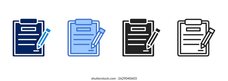 Contract Icon Set Different Style Collection