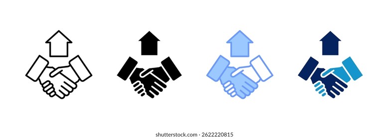 Contract Icon Set Multiple Style Collection