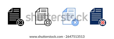 Contract icon sheet multiple style collection
