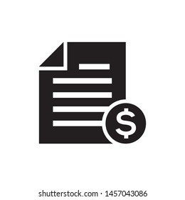 Contract icon trendy design template