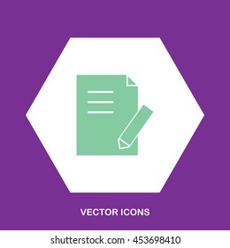 Contract icon, Vector