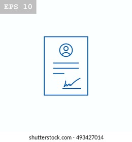  Contract icon Vector. 