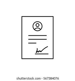  Contract icon Vector. 