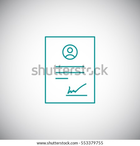  Contract icon Vector. 