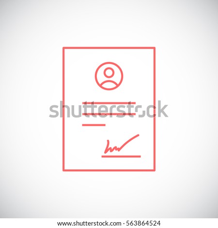  Contract icon Vector. 