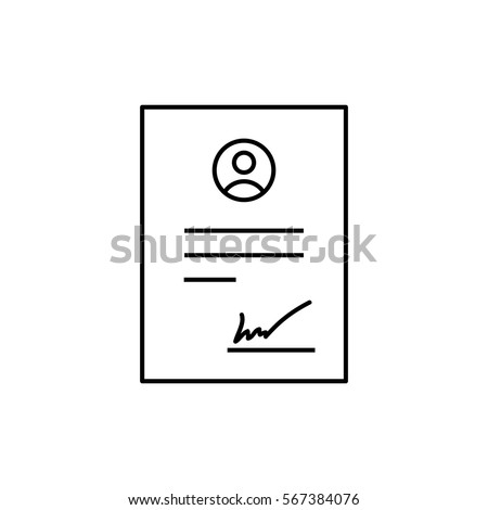  Contract icon Vector. 