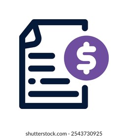 contract icon. vector dual tone icon for your website, mobile, presentation, and logo design.