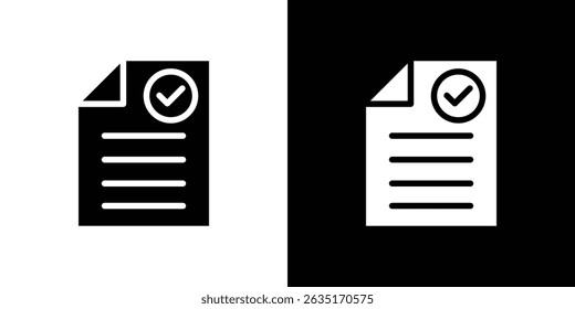 Contract icon Vector in flat style. Collection silhouettes