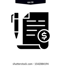 Contract icon vector illustration. eps10