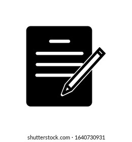 Contract icon, vector illustration. Flat design style. Vector contract icon illustration isolated on white background, contract icon Eps10. contract icons graphic design vector symbols.