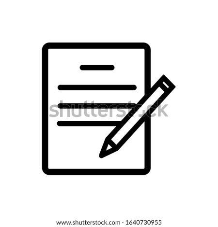 Contract icon, vector illustration. Flat design style. Vector contract icon illustration isolated on white background, contract icon Eps10. contract icons graphic design vector symbols.