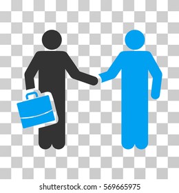 Contract icon. Vector illustration style is flat iconic bicolor symbol, blue and gray colors, transparent background. Designed for web and software interfaces.