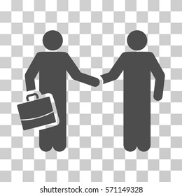 Contract icon. Vector illustration style is flat iconic symbol, gray color, transparent background. Designed for web and software interfaces.