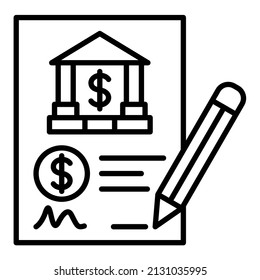 Contract icon vector image. Can also be used for web apps, mobile apps and print media.