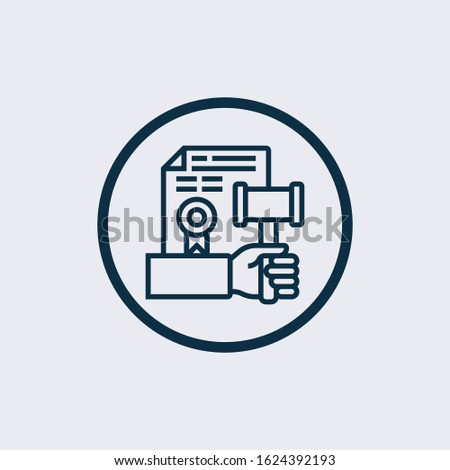 Contract icon vector on white background. Contract icon modern icon for graphic and web design. Contract sign for logo, website, app,