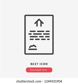 Contract icon vector. Contract symbol.