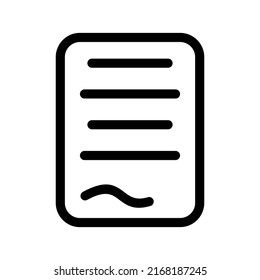 Ilustración de diseño de símbolo del vector de icono de contrato