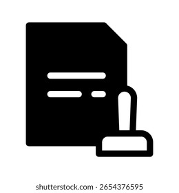 Contract Icon Vector Symbol Design Illustration