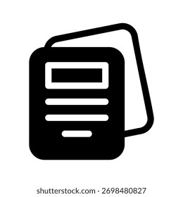 Contract Icon Vector Symbol Design Illustration