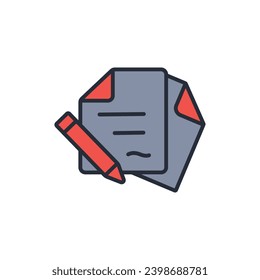 contract icon. vector.Editable stroke.linear style sign for use web design,logo.Symbol illustration.