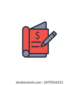 contract icon. vector.Editable stroke.linear style sign for use web design,logo.Symbol illustration.