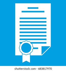 Contract icon white