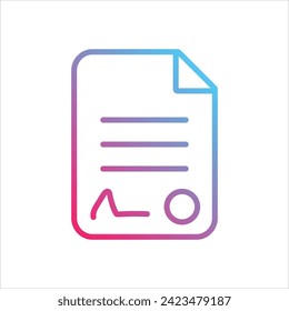  contract icon with white background vector