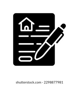 Vertragssymbol für Ihr Website-Design, Logo, App, UI.