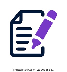 contract icon for your website, mobile, presentation, and logo design.