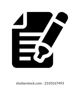contract icon for your website, mobile, presentation, and logo design.