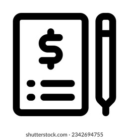 Vertragssymbol für Ihre Website, Ihr Handy, Ihre Präsentation und Ihr Logo-Design.
