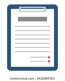 Es una ilustración de contrato. Esta es una ilustración vectorial.