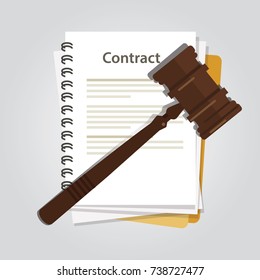 Contract Law Concept Of Legal Regulation Judicial System Business Agreement Law-suit