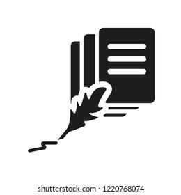 contract law icon. Trendy contract law logo concept on white background from law and justice collection. Suitable for use on web apps, mobile apps and print media.