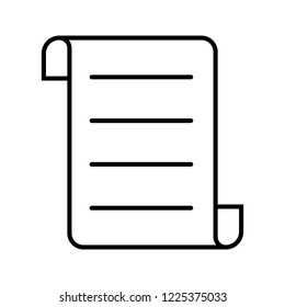 Contract line black icon