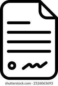 contract line icon illustration vector