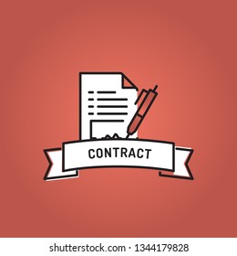 CONTRACT LINE ICON SET