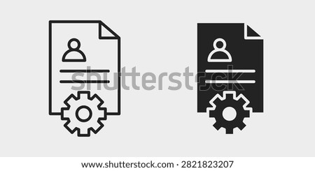 Contract Management icon representing contract organization, legal documents, agreement tracking, document workflows, and business administration. This editable vector icon is available in both outline and filled styles, making it ideal for websites, mobile applications, dashboards, presentations, print materials, and commercial branding.