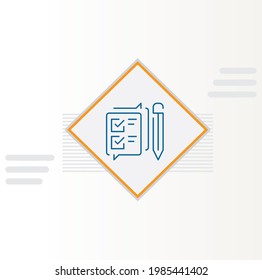 Contract Management and Optimization icon vector design