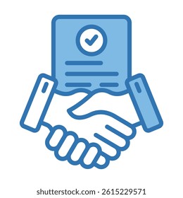 Contract Negotiation Icon Element For Design