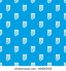 Contract pattern repeat seamless in blue color for any design. Vector geometric illustration