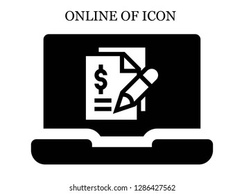 Contract search icon. Editable Contract search icon for web or mobile.