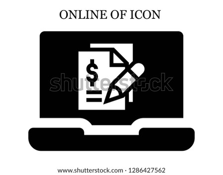 Contract search icon. Editable Contract search icon for web or mobile.