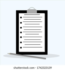 The contract, the contract. Sheet template wth black and white color