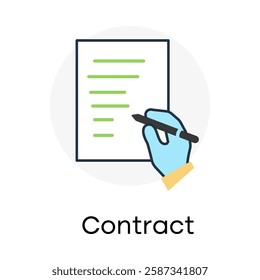 Contract – Signed Document Representing Legal and Business Agreements