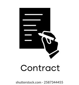 Contract – Signed Document Representing Legal and Business Agreements