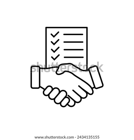 Contract signing icon vector design