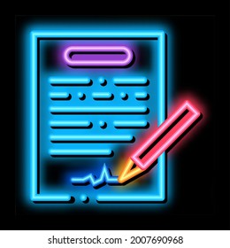 Vertrag Unterschrift Neon Leuchtzeichen Vektor. Glühendes Symbol Signierzeichen für Verträge. transparente Symbolillustration