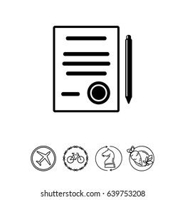 Contract Simple Icon