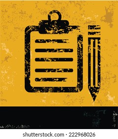 Contract symbol,clean vector